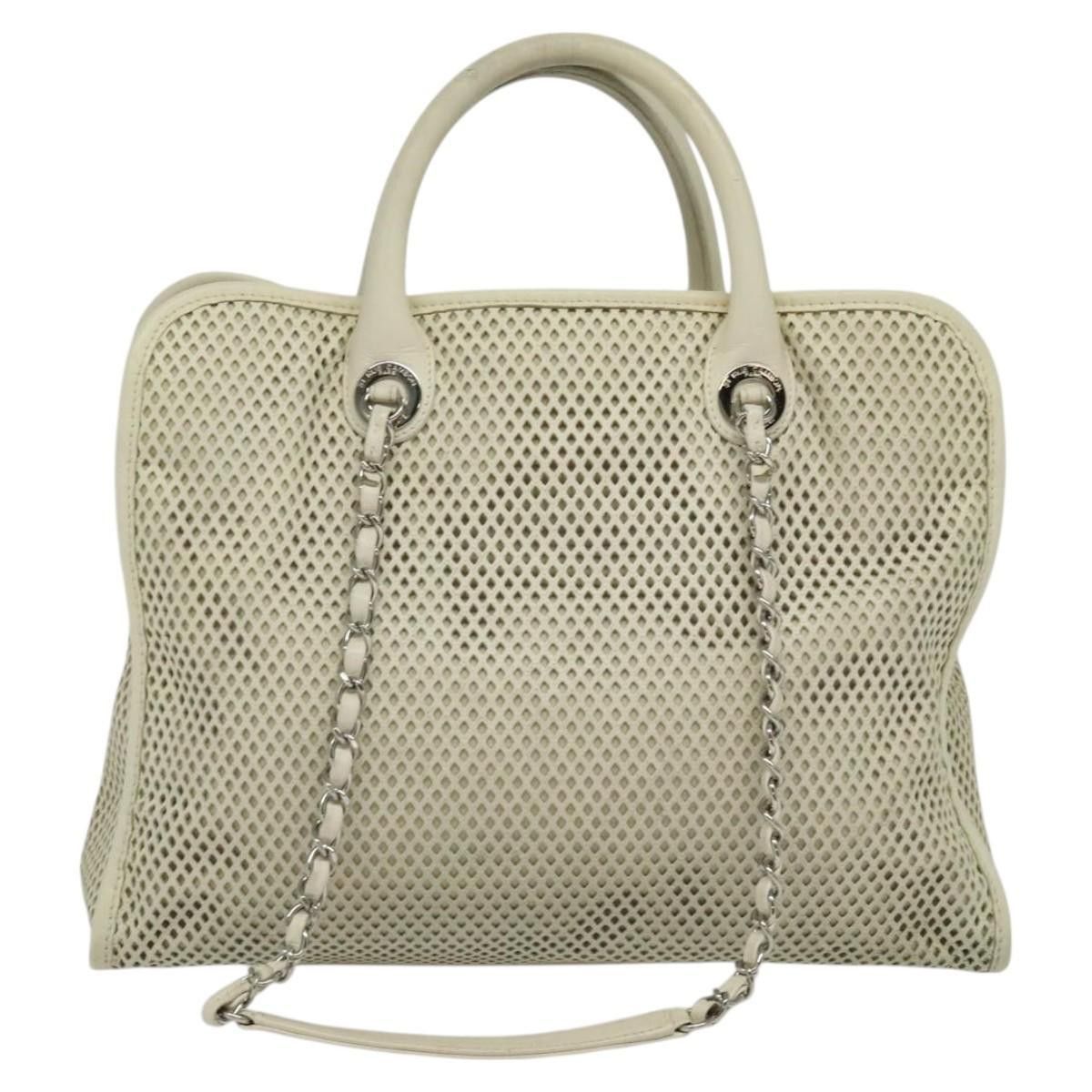 Chanel Chanel Deauville Tote Perforated leather Size ONE SIZE - 2 Thumbnail