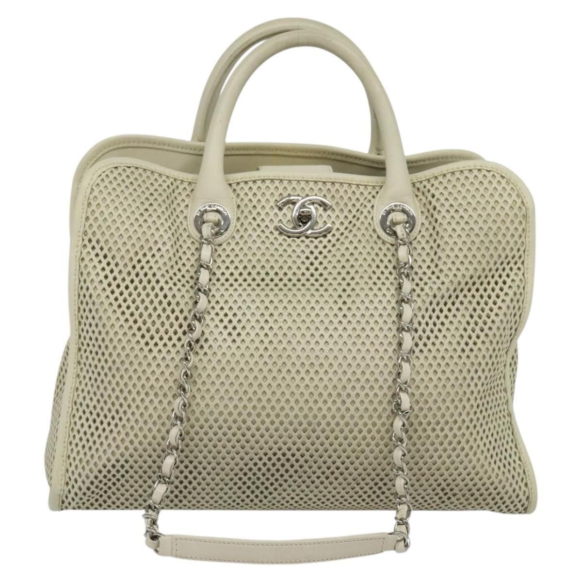 Chanel Chanel Deauville Tote Perforated leather Size ONE SIZE - 23 Thumbnail
