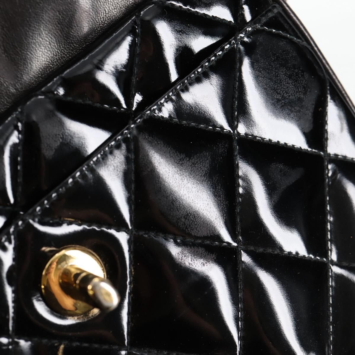 Chanel Chanel Vintage Square Front Pocket Camera Bag Quilted Patent Size ONE SIZE - 23 Thumbnail
