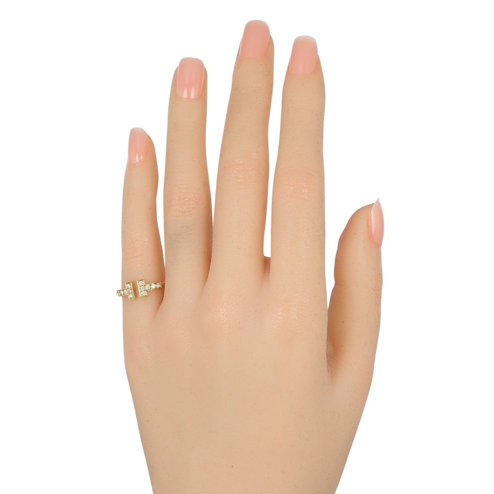 Tiffany & Co. Tiffany & Co. T Wire Ring 18K Yellow Gold Size ONE SIZE - 10 Thumbnail