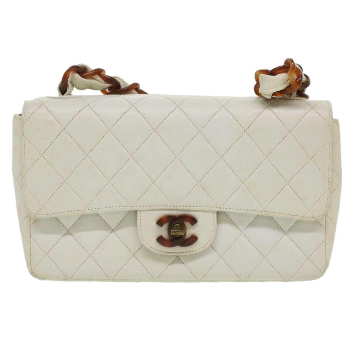 Chanel Chanel Vintage Classic Single Flap Bag Quilted Lambskin Size ONE SIZE - 23 Thumbnail