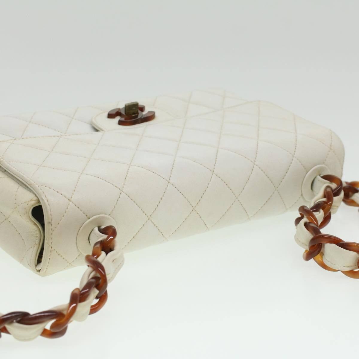 Chanel Chanel Vintage Classic Single Flap Bag Quilted Lambskin Size ONE SIZE - 13 Thumbnail