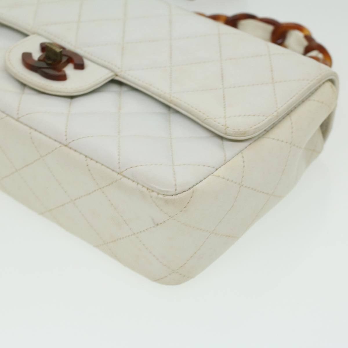 Chanel Chanel Vintage Classic Single Flap Bag Quilted Lambskin Size ONE SIZE - 9 Thumbnail