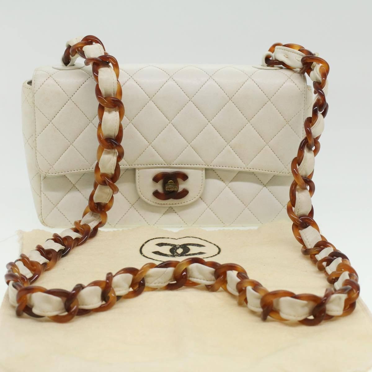 Chanel Chanel Vintage Classic Single Flap Bag Quilted Lambskin Size ONE SIZE - 20 Thumbnail