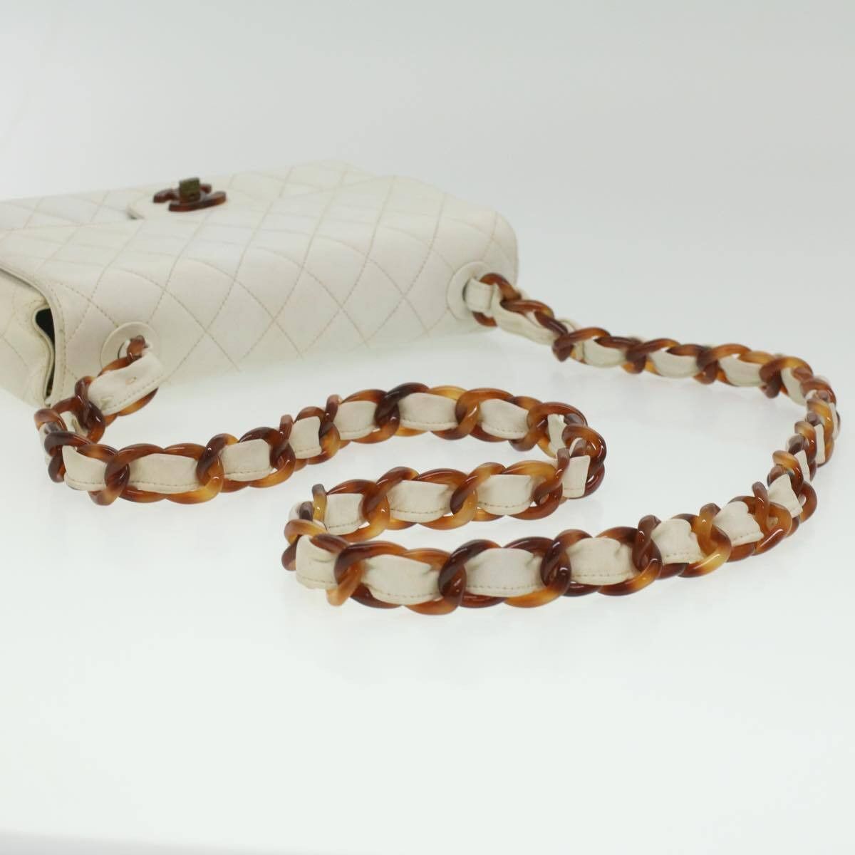Chanel Chanel Vintage Classic Single Flap Bag Quilted Lambskin Size ONE SIZE - 12 Thumbnail