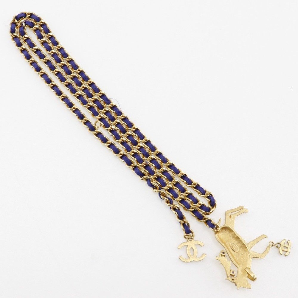 Chanel Chanel CC Twist Chain Belt Metal with Faux Pearl Size ONE SIZE - 2 Thumbnail