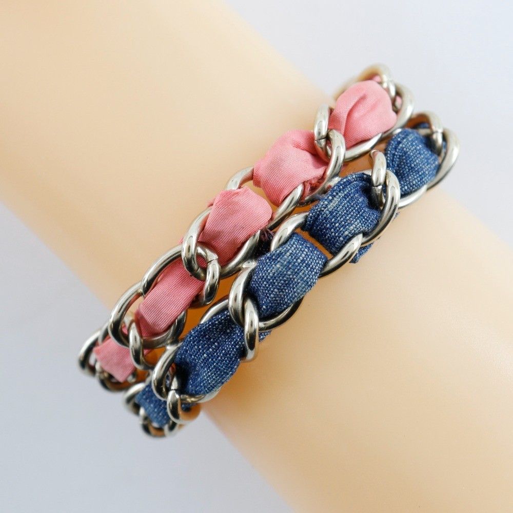 Chanel Chanel Coco mark chain 2 Metal and denim Size ONE SIZE - 2 Thumbnail