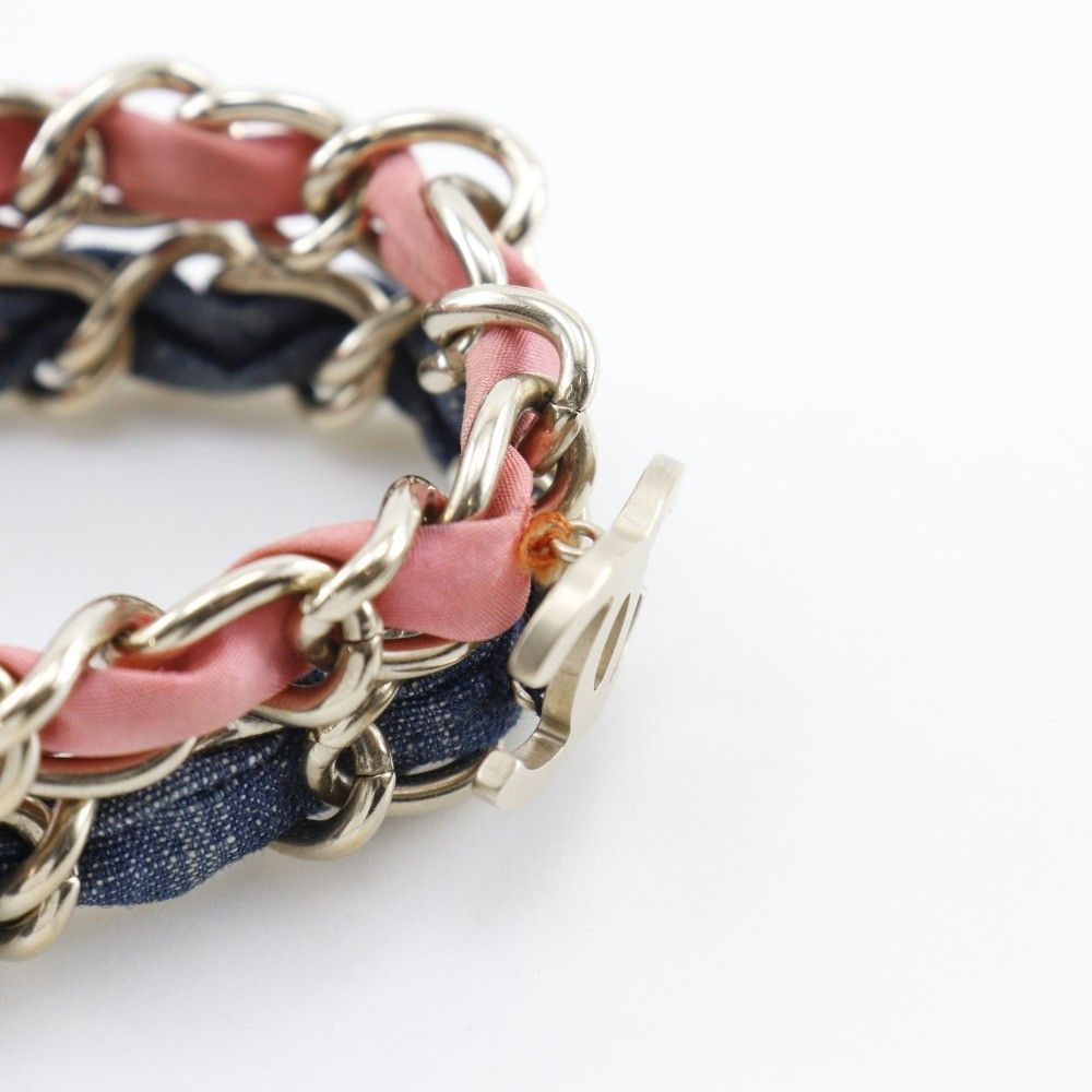 Chanel Chanel Coco mark chain 2 Metal and denim Size ONE SIZE - 4 Thumbnail