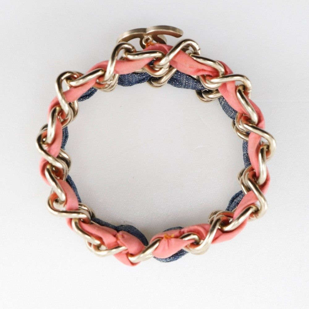 Chanel Chanel Coco mark chain 2 Metal and denim Size ONE SIZE - 3 Thumbnail