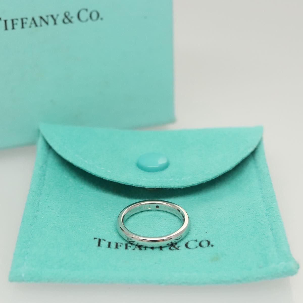 Tiffany & Co. Tiffany & Co. Elsa Peretti 1 Diamond Stacking Band Ring 950 Platinum with Diamond Size ONE SIZE - 10 Thumbnail