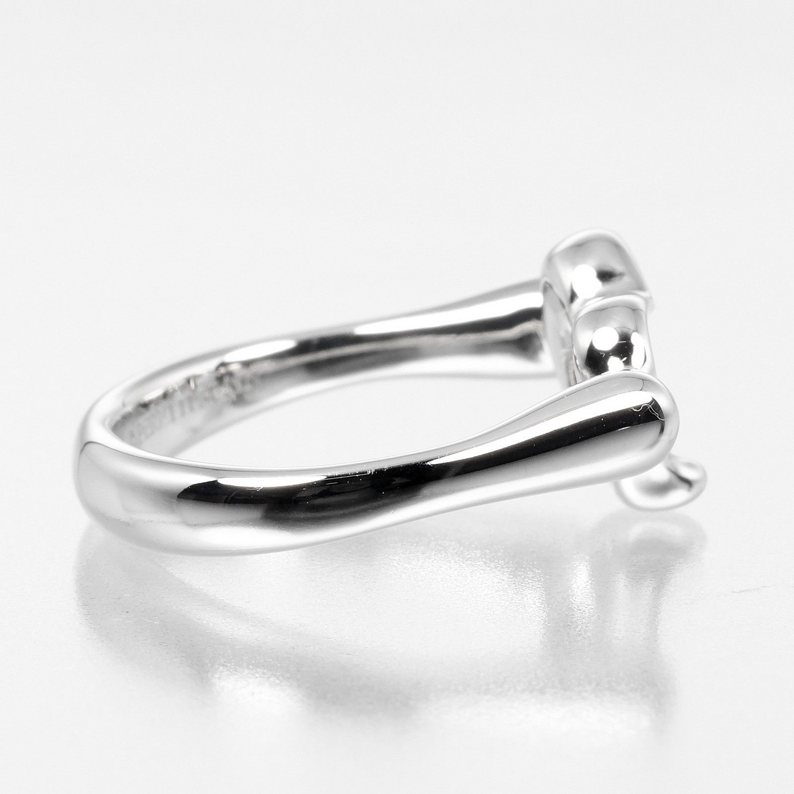 Tiffany & Co. Tiffany & Co. Elsa Peretti Open Heart Ring Platinum with Diamonds Size ONE SIZE - 5 Thumbnail