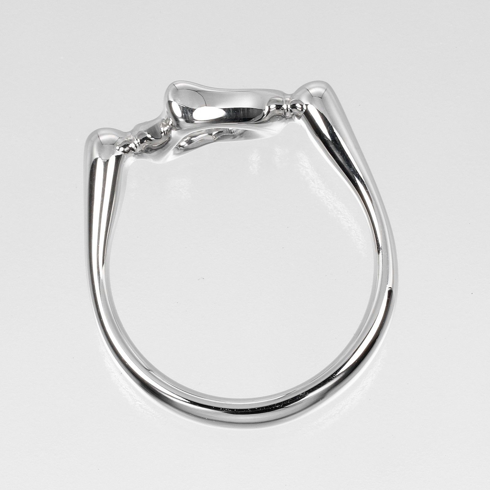 Tiffany & Co. Tiffany & Co. Elsa Peretti Open Heart Ring Platinum with Diamonds Size ONE SIZE - 3 Thumbnail