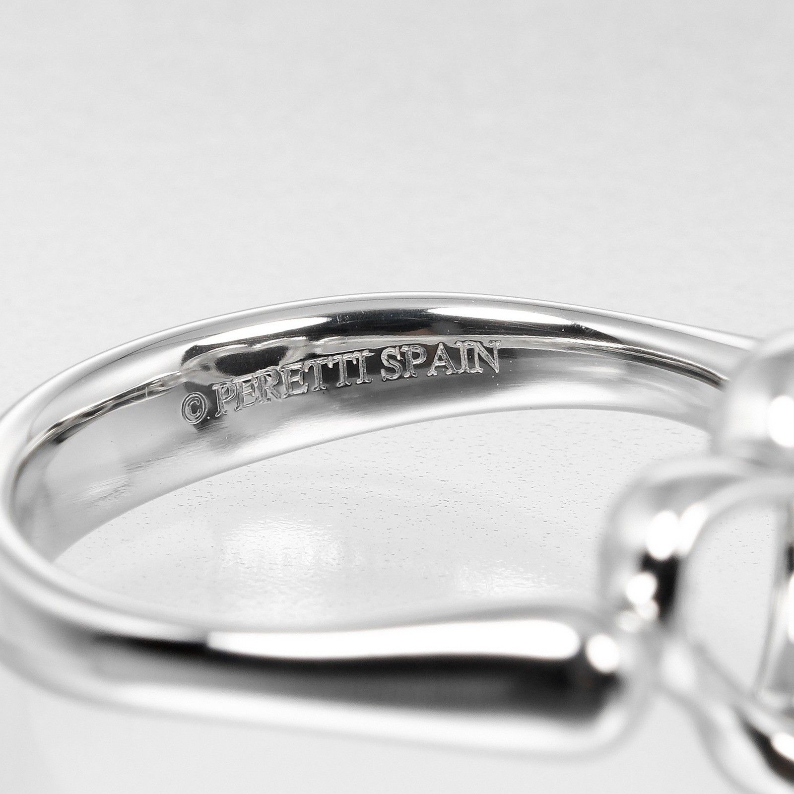 Tiffany & Co. Tiffany & Co. Elsa Peretti Open Heart Ring Platinum with Diamonds Size ONE SIZE - 9 Thumbnail
