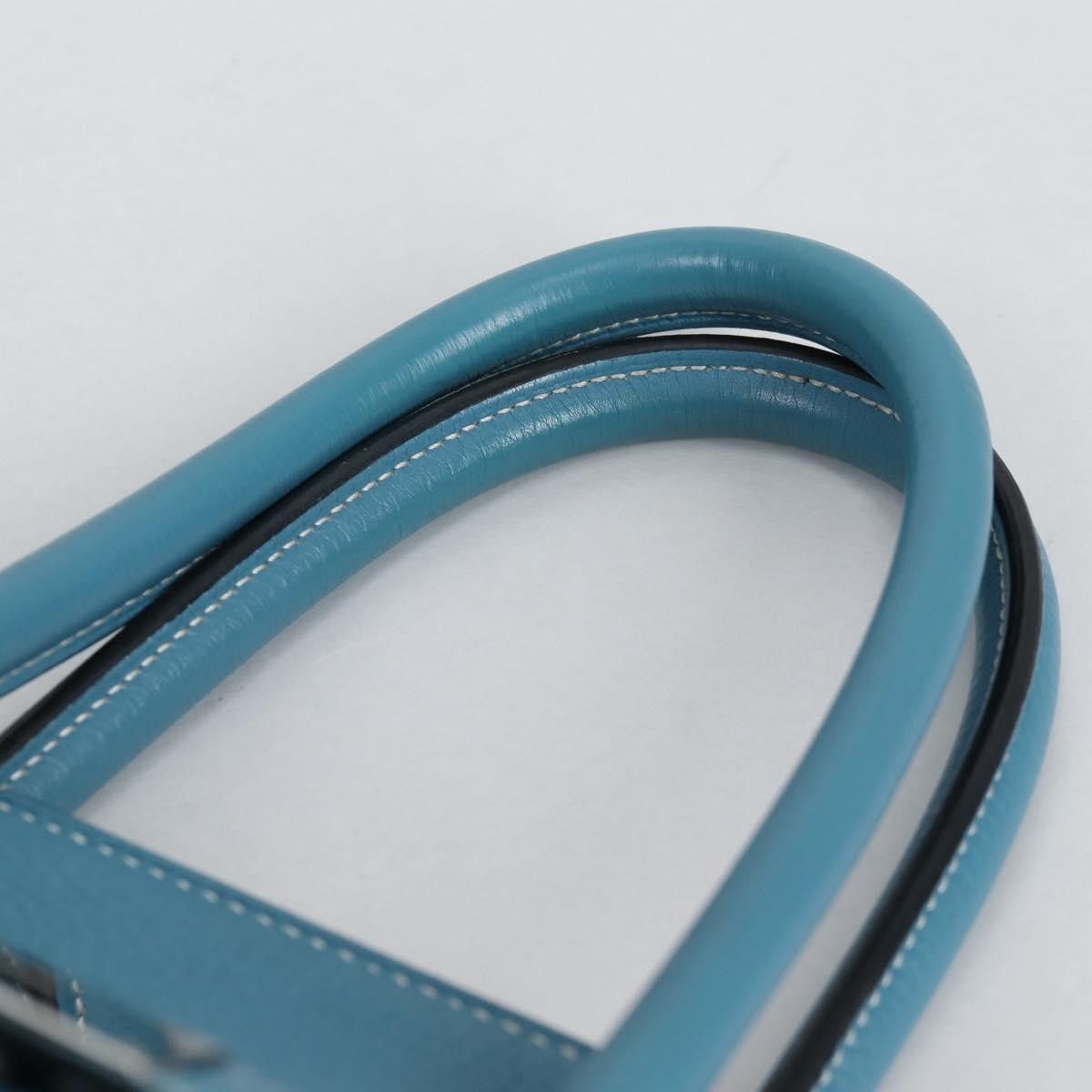 Hermes Hermes Birkin Handbag Blue Togo with Palladium Hardware Size ONE SIZE - 20 Thumbnail