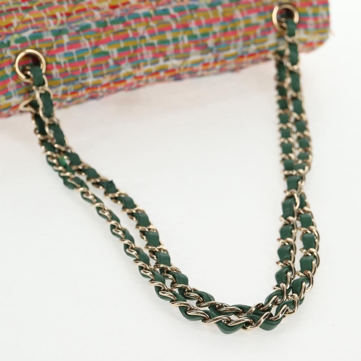Chanel Chanel Timeless - Classic Double Flap Bag Tweed Size ONE SIZE - 8 Thumbnail