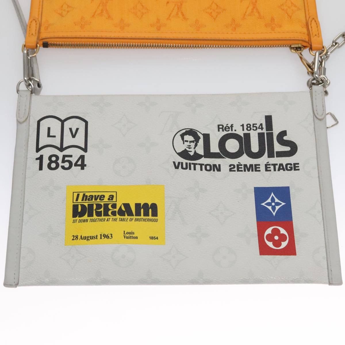 Louis Vuitton Louis Vuitton Double Flat Messenger Bag Limited Edition Logo Story Monogram Canvas and Denim Size ONE SIZE - 22 Thumbnail