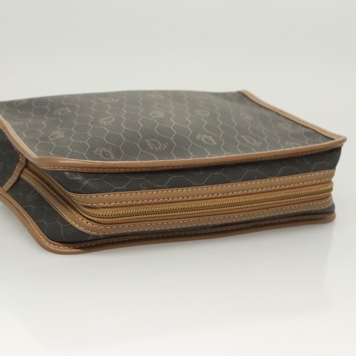 Dior Christian Dior Vintage Honeycomb Zip Pouch Coated Canvas Size ONE SIZE - 5 Thumbnail