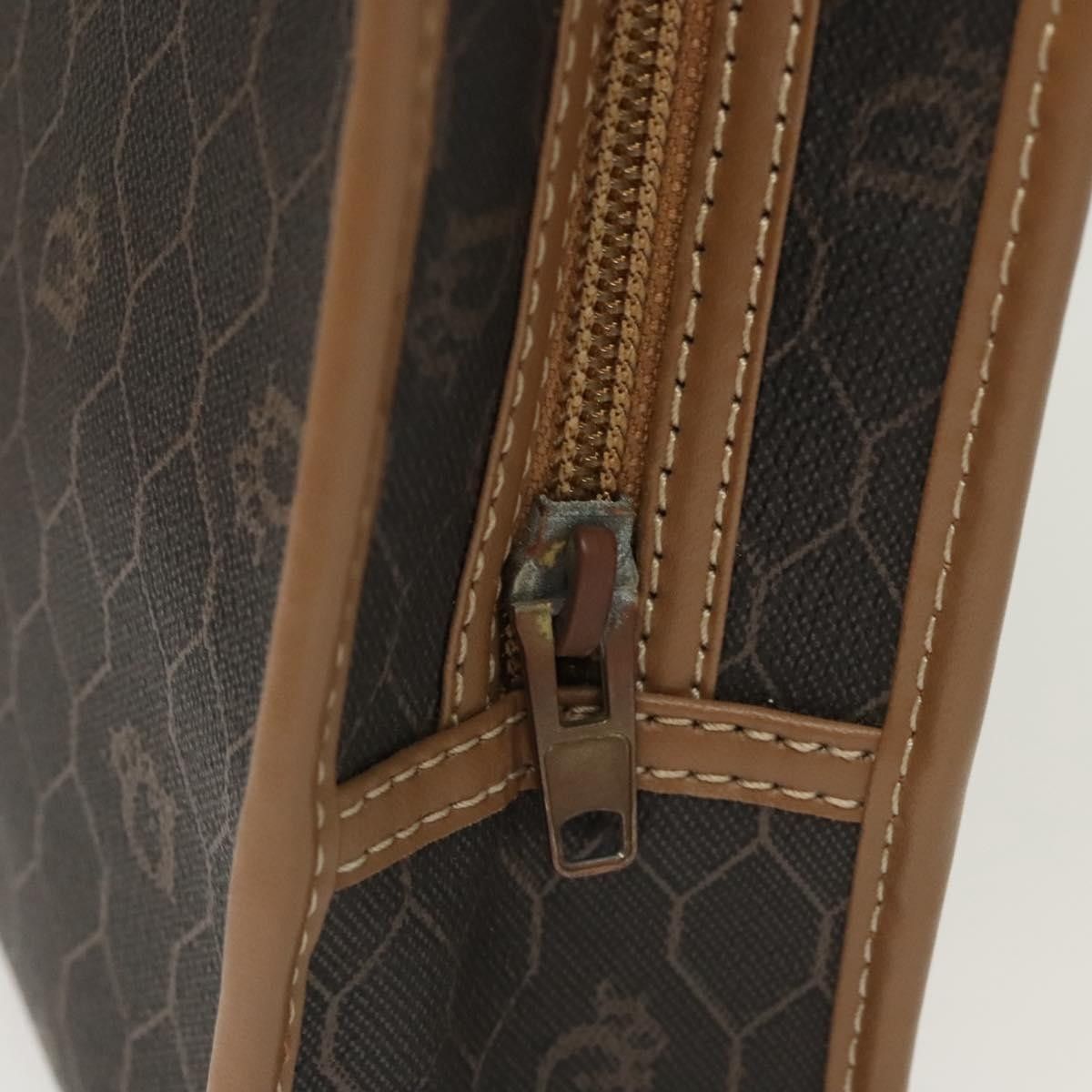Dior Christian Dior Vintage Honeycomb Zip Pouch Coated Canvas Size ONE SIZE - 8 Thumbnail