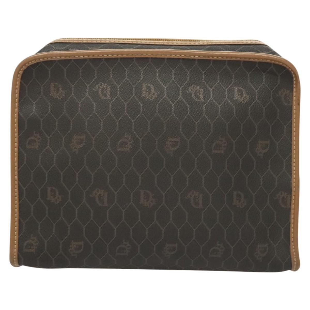 Dior Christian Dior Vintage Honeycomb Zip Pouch Coated Canvas Size ONE SIZE - 13 Thumbnail