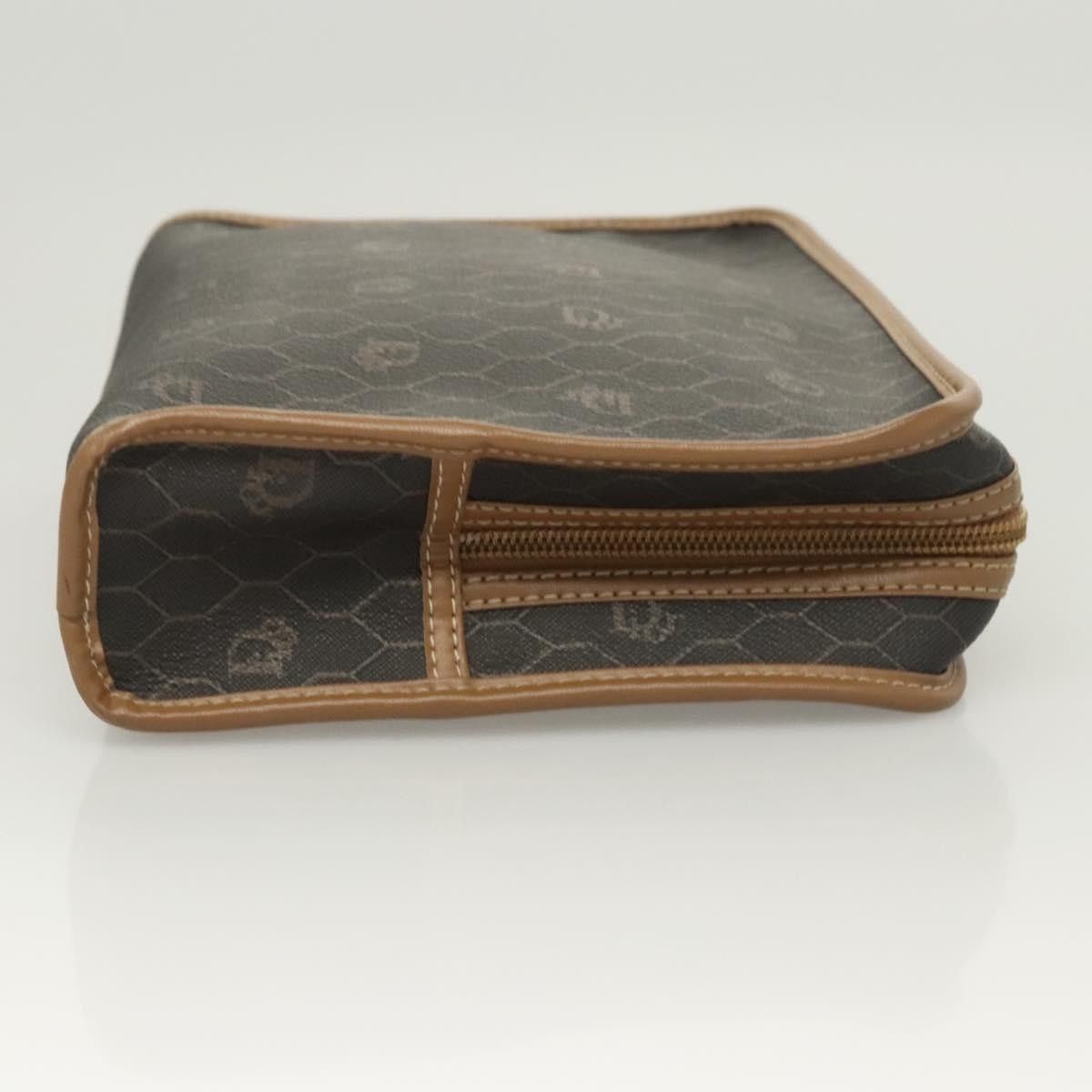 Dior Christian Dior Vintage Honeycomb Zip Pouch Coated Canvas Size ONE SIZE - 3 Thumbnail