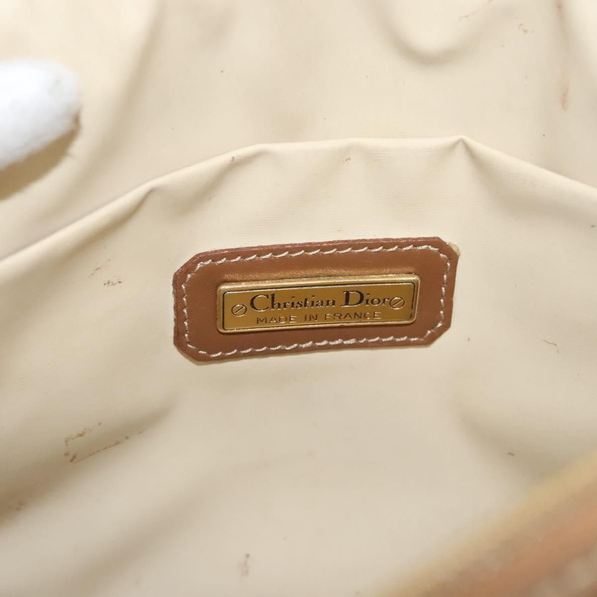 Dior Christian Dior Vintage Honeycomb Zip Pouch Coated Canvas Size ONE SIZE - 9 Thumbnail
