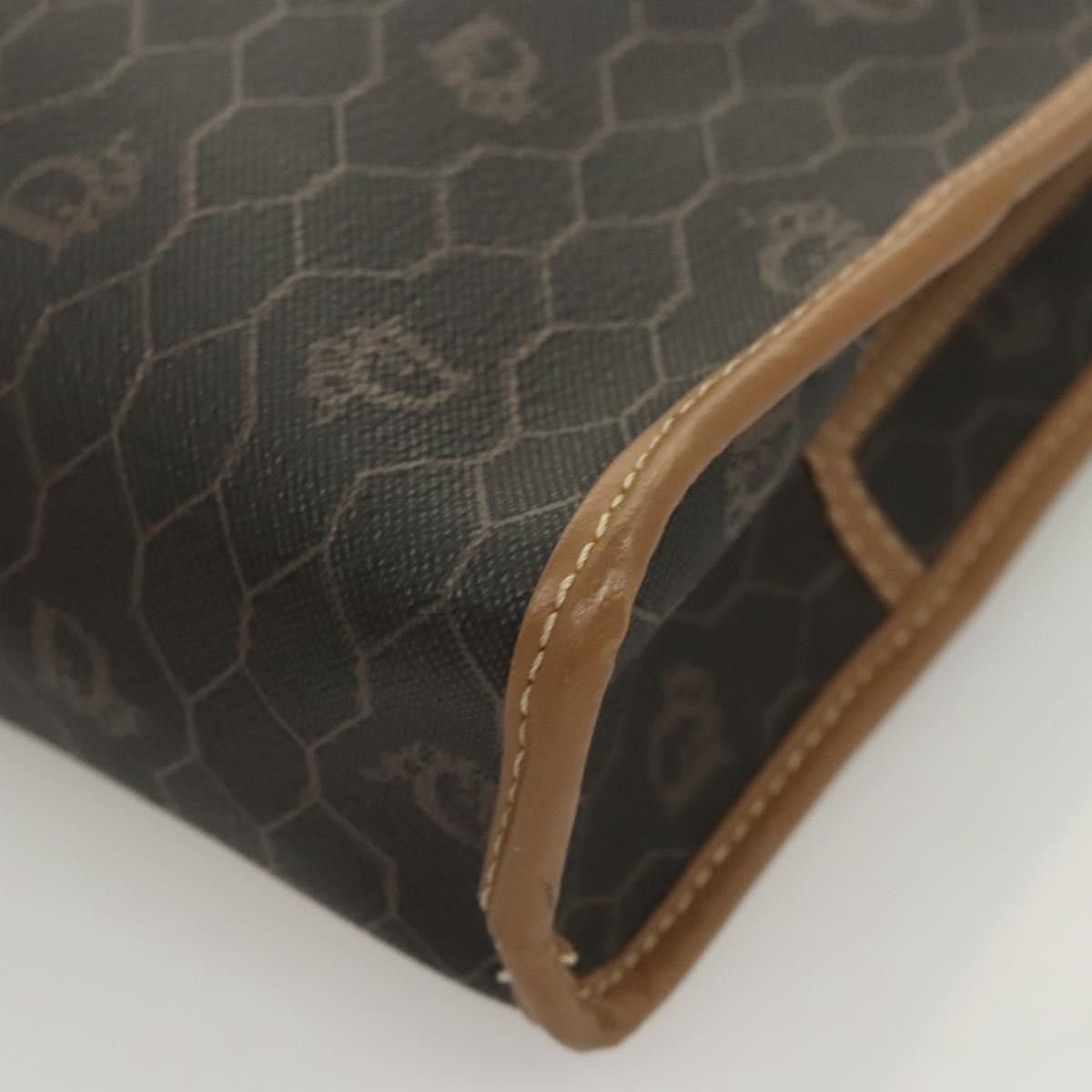 Dior Christian Dior Vintage Honeycomb Zip Pouch Coated Canvas Size ONE SIZE - 14 Thumbnail
