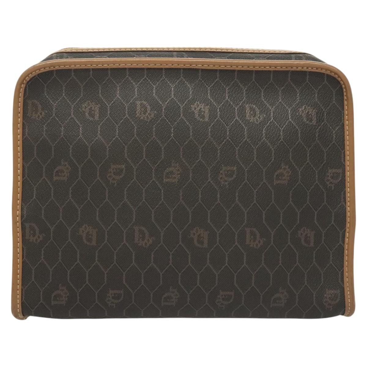 Dior Christian Dior Vintage Honeycomb Zip Pouch Coated Canvas Size ONE SIZE - 2 Thumbnail