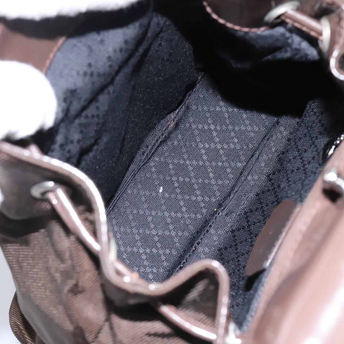 Gucci Gucci Vintage Bamboo Backpack Nylon and Patent Leather Size ONE SIZE - 5 Thumbnail