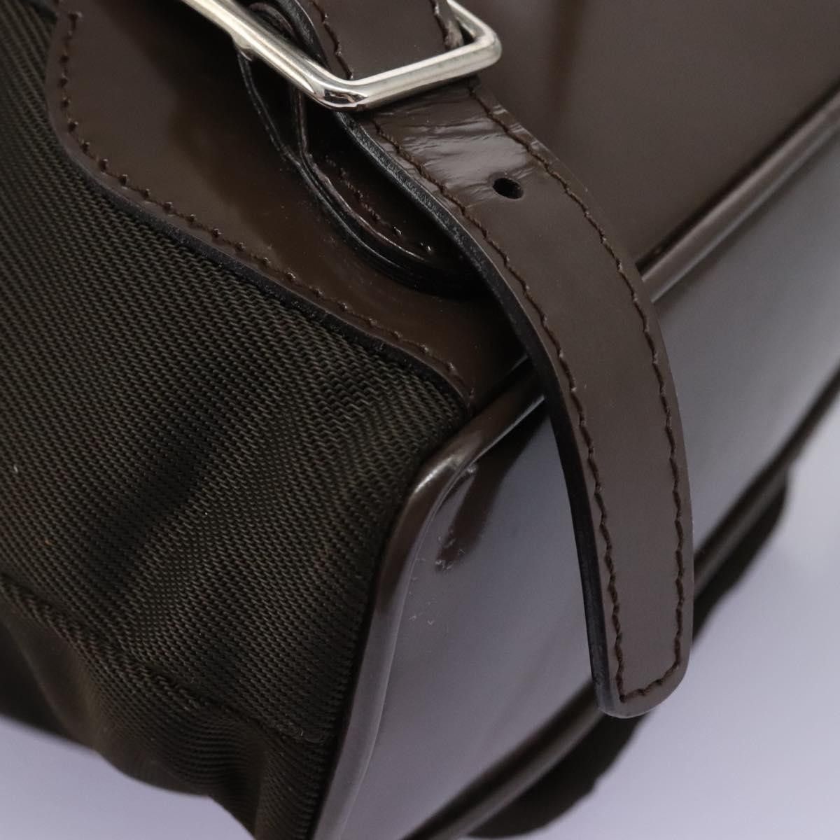 Gucci Gucci Vintage Bamboo Backpack Nylon and Patent Leather Size ONE SIZE - 12 Thumbnail