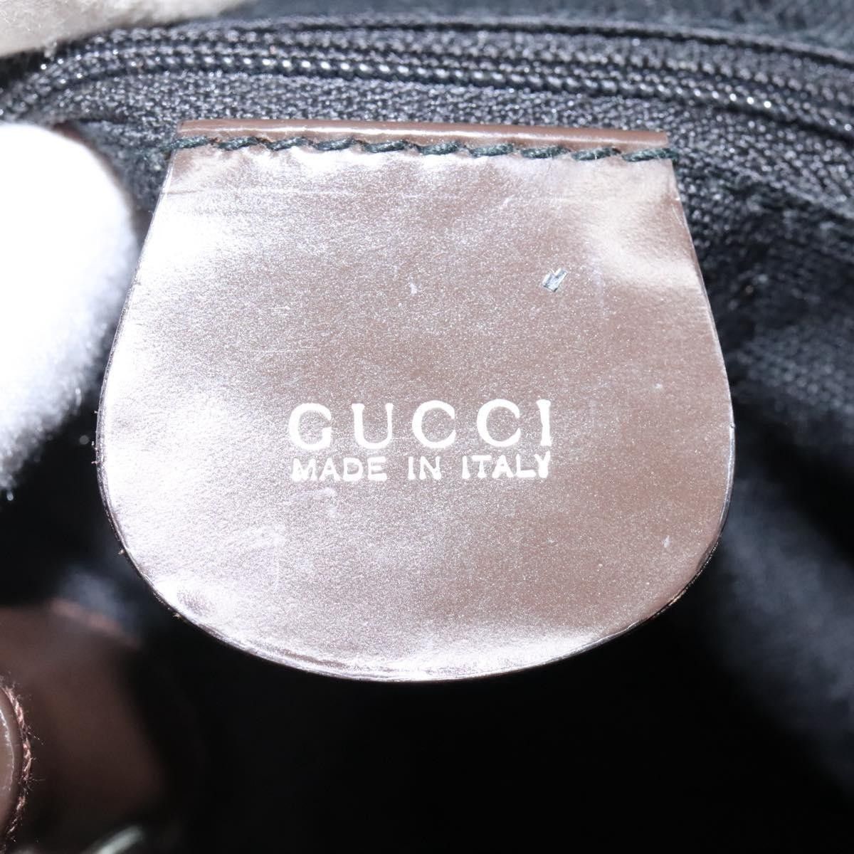 Gucci Gucci Vintage Bamboo Backpack Nylon and Patent Leather Size ONE SIZE - 6 Thumbnail