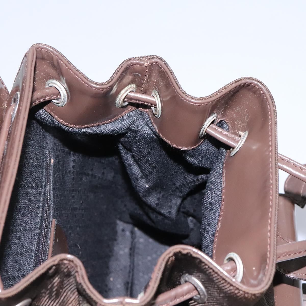 Gucci Gucci Vintage Bamboo Backpack Nylon and Patent Leather Size ONE SIZE - 24 Thumbnail