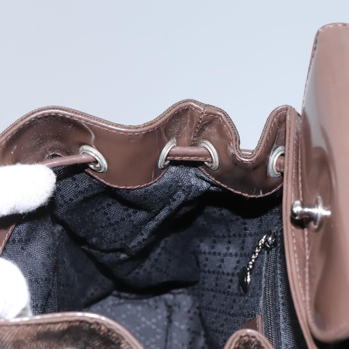 Gucci Gucci Vintage Bamboo Backpack Nylon and Patent Leather Size ONE SIZE - 23 Thumbnail