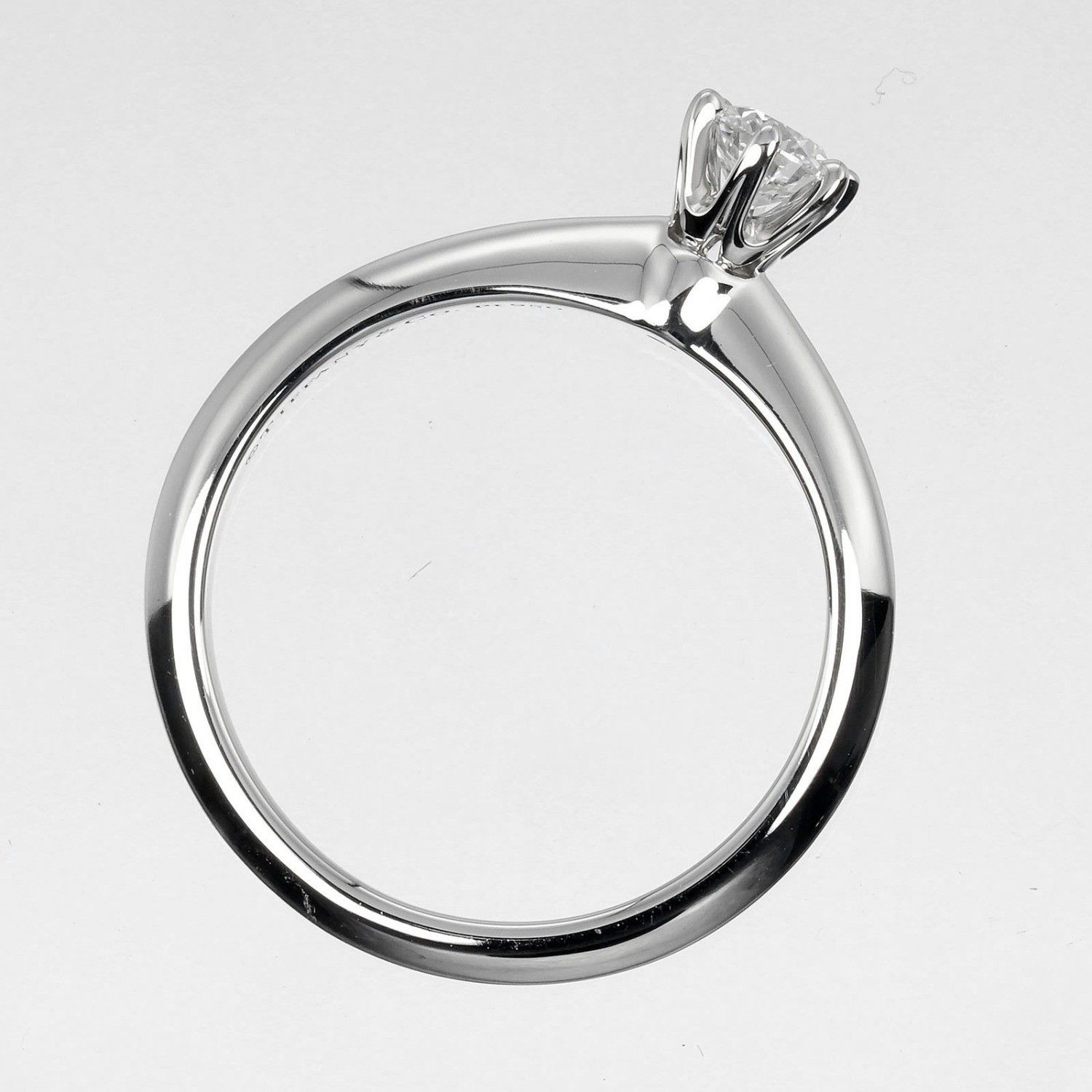 Tiffany & Co. Tiffany & Co. Tiffany Setting Solitaire Ring Platinum with RBC Diamond F/VS1 Size ONE SIZE - 5 Thumbnail
