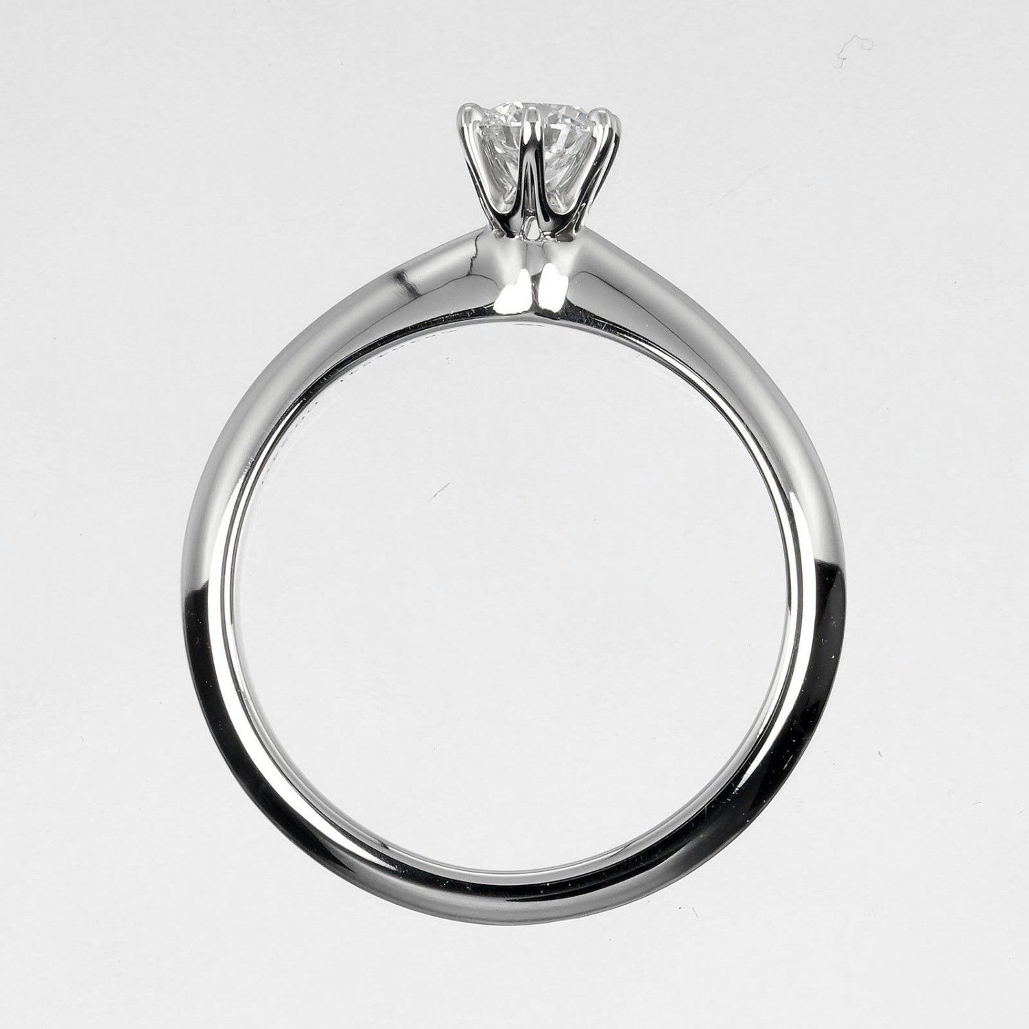 Tiffany & Co. Tiffany & Co. Tiffany Setting Solitaire Ring Platinum with RBC Diamond F/VS1 Size ONE SIZE - 6 Thumbnail