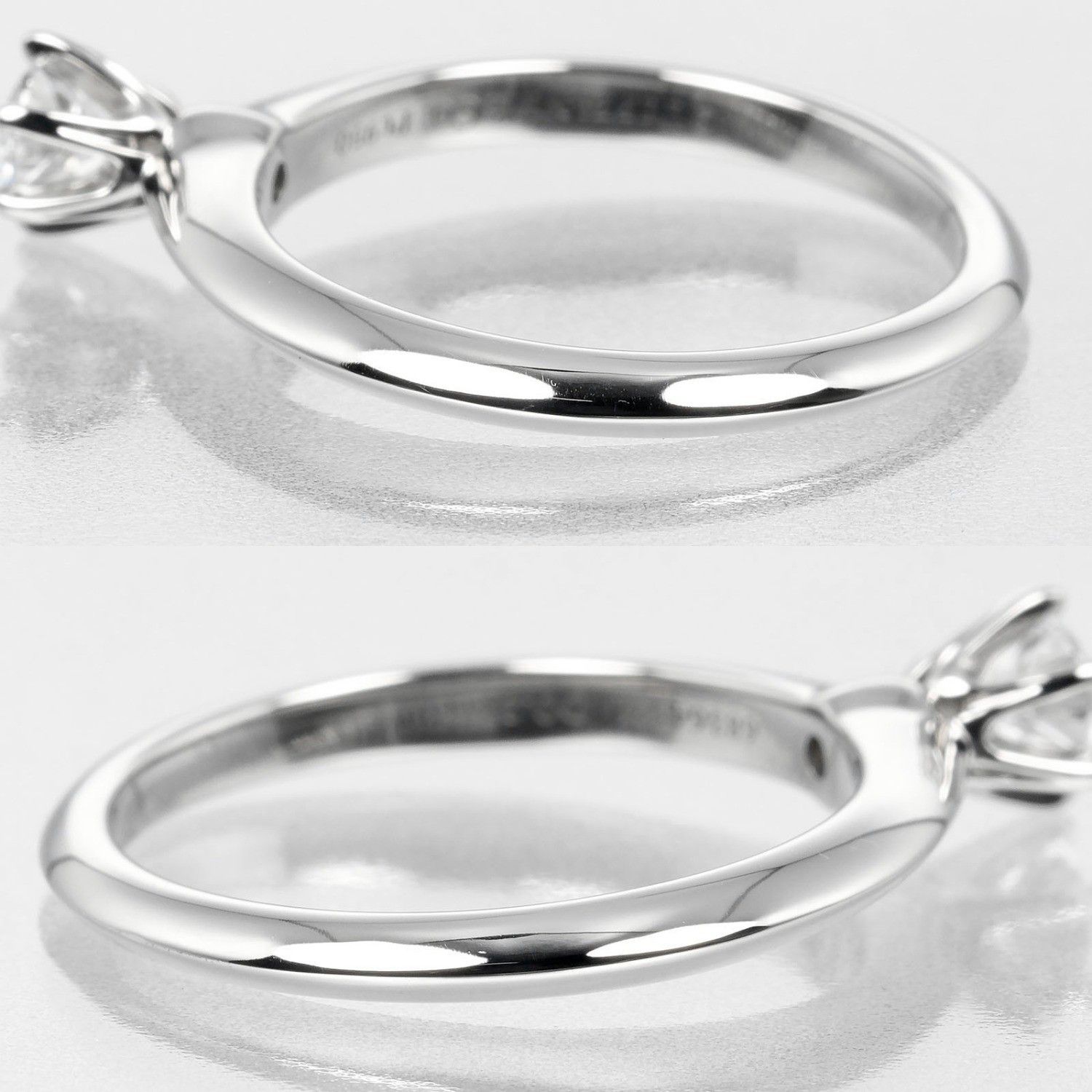 Tiffany & Co. Tiffany & Co. Tiffany Setting Solitaire Ring Platinum with RBC Diamond F/VS1 Size ONE SIZE - 4 Thumbnail
