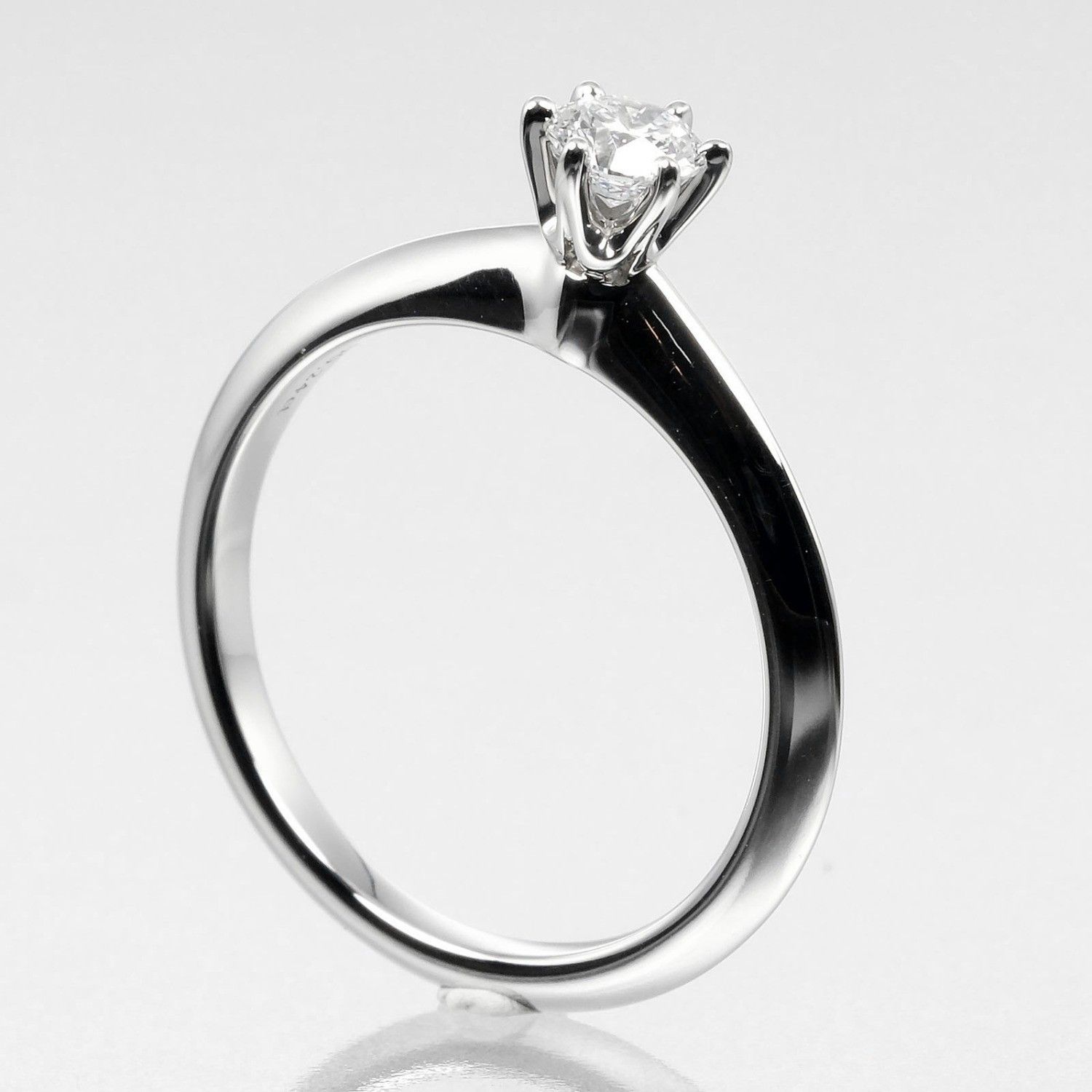 Tiffany & Co. Tiffany & Co. Tiffany Setting Solitaire Ring Platinum with RBC Diamond F/VS1 Size ONE SIZE - 2 Thumbnail