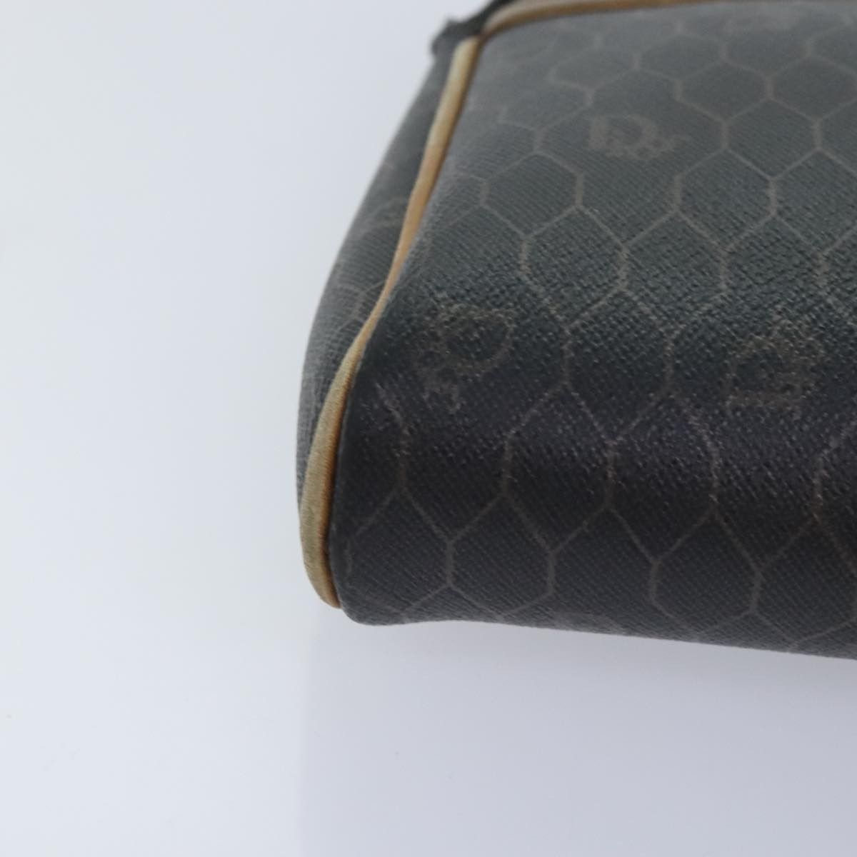 Dior Christian Dior Vintage Honeycomb Zip Pouch Coated Canvas Size ONE SIZE - 10 Thumbnail