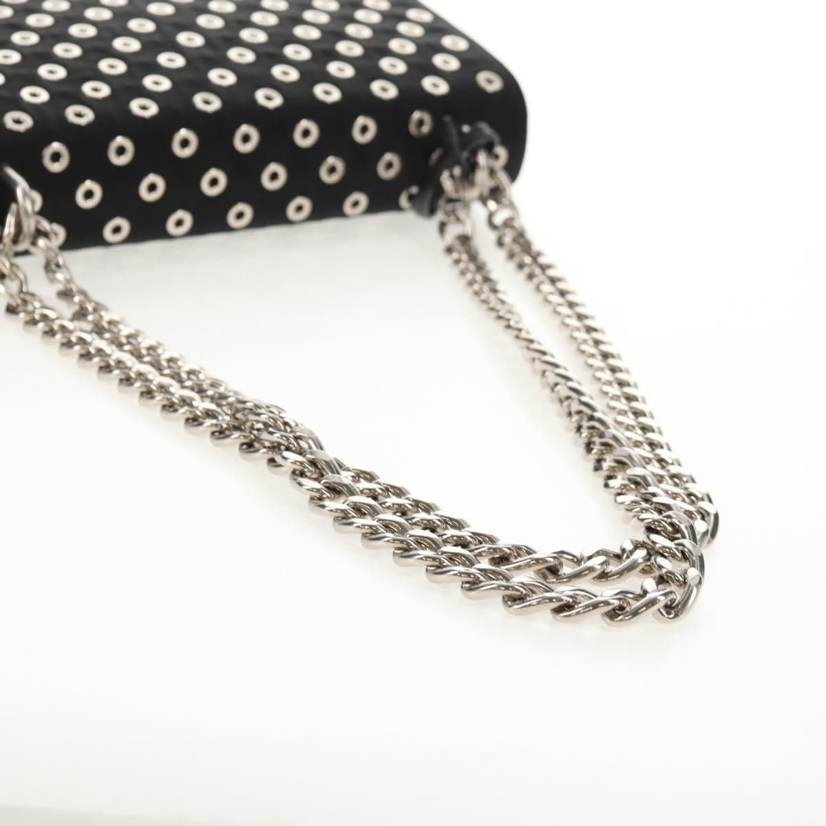 Prada Prada Grommet Chain Flap Shoulder Bag Tessuto with Soft Calf Size ONE SIZE - 8 Thumbnail