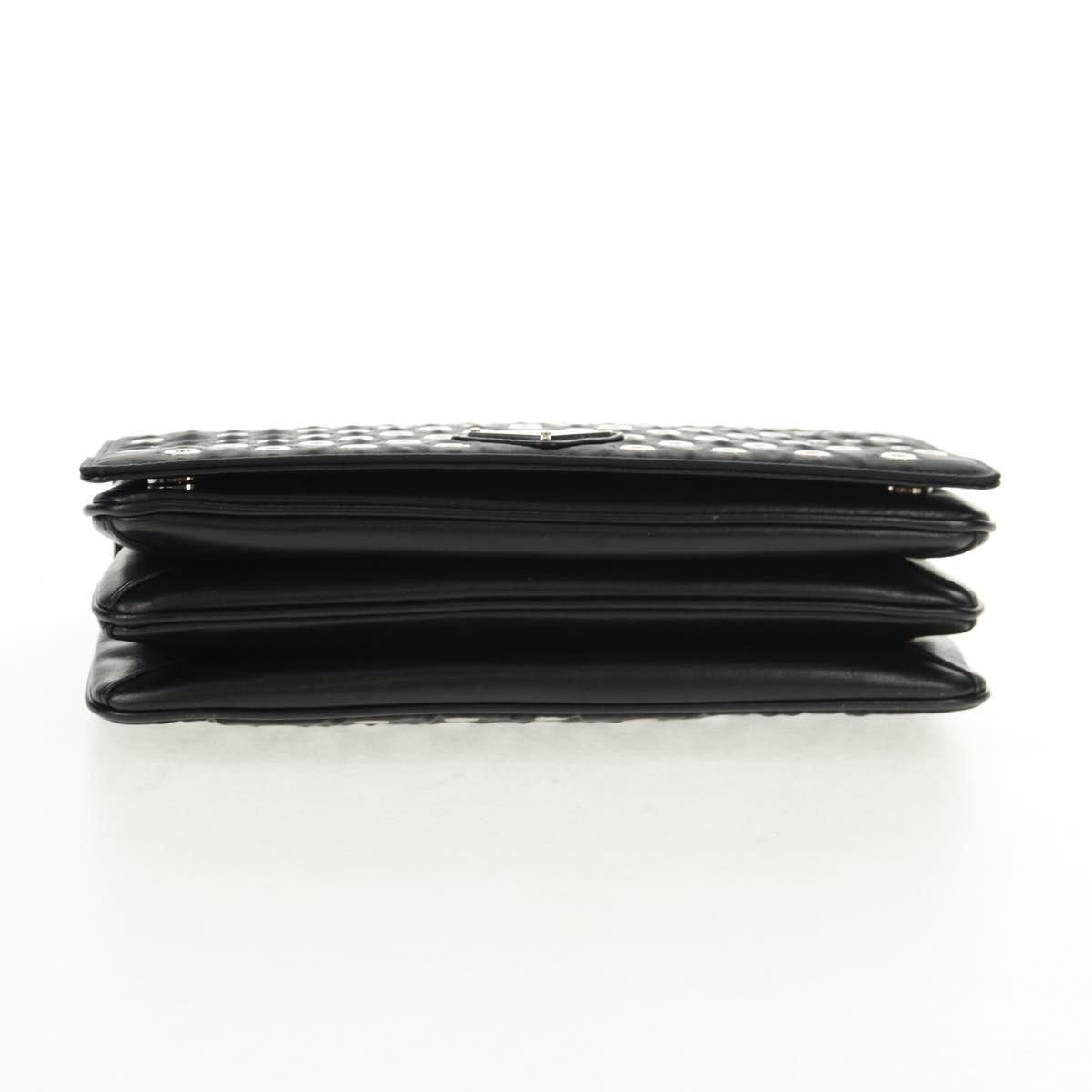 Prada Prada Grommet Chain Flap Shoulder Bag Tessuto with Soft Calf Size ONE SIZE - 17 Thumbnail