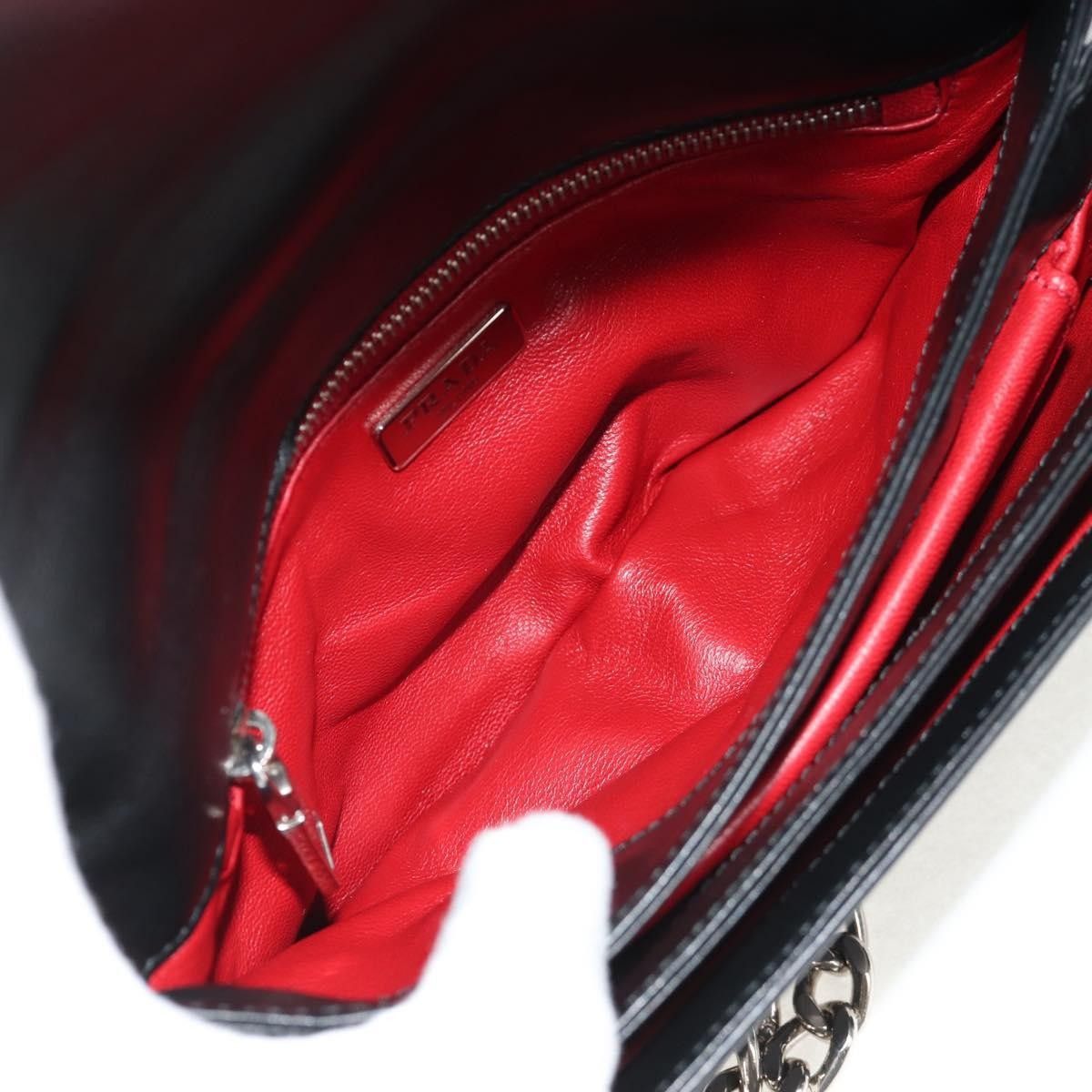 Prada Prada Grommet Chain Flap Shoulder Bag Tessuto with Soft Calf Size ONE SIZE - 5 Thumbnail