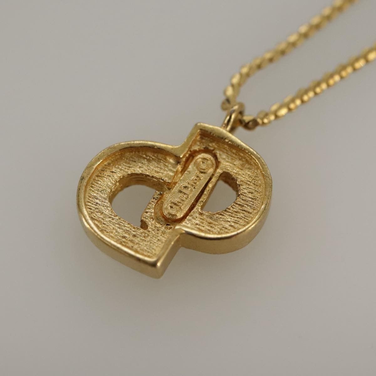 Dior Christian Dior CD Pendant Necklace Gold-plated Size ONE SIZE - 4 Thumbnail