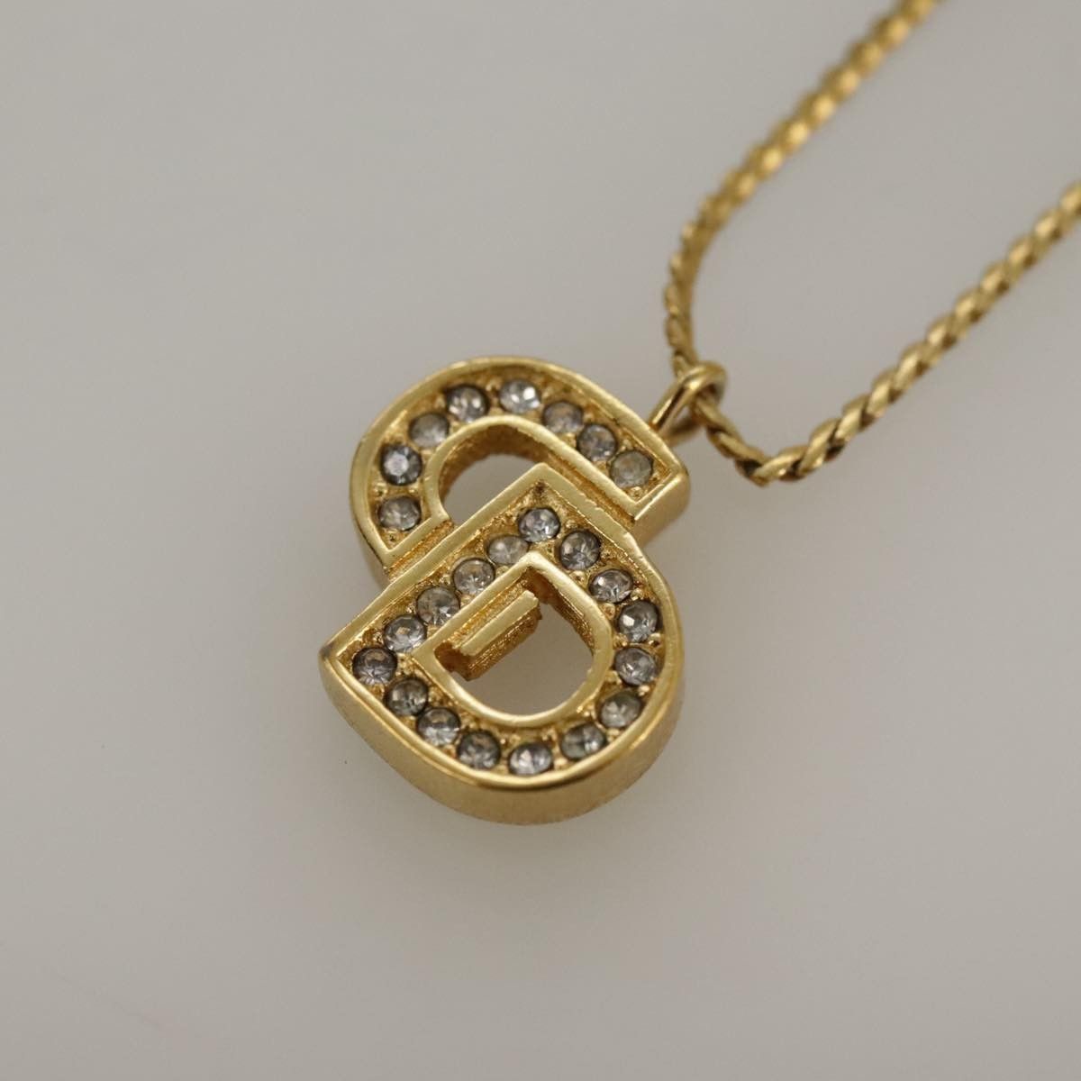 Dior Christian Dior CD Pendant Necklace Gold-plated Size ONE SIZE - 3 Thumbnail