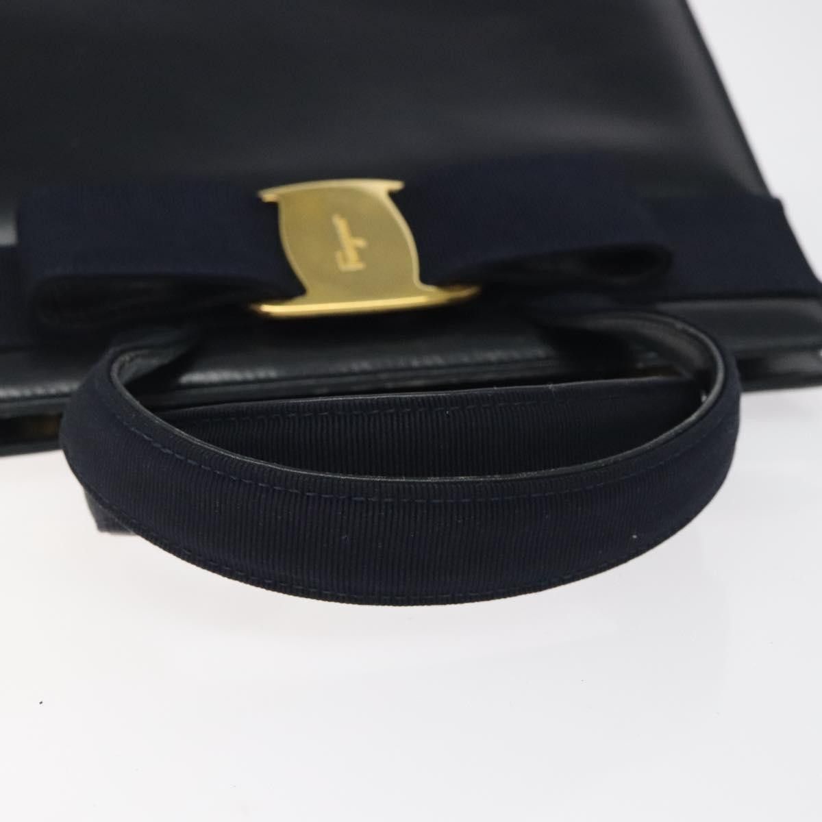 Salvatore Ferragamo Salvatore Ferragamo Convertible Vara Bow Tote Leather Size ONE SIZE - 7 Thumbnail