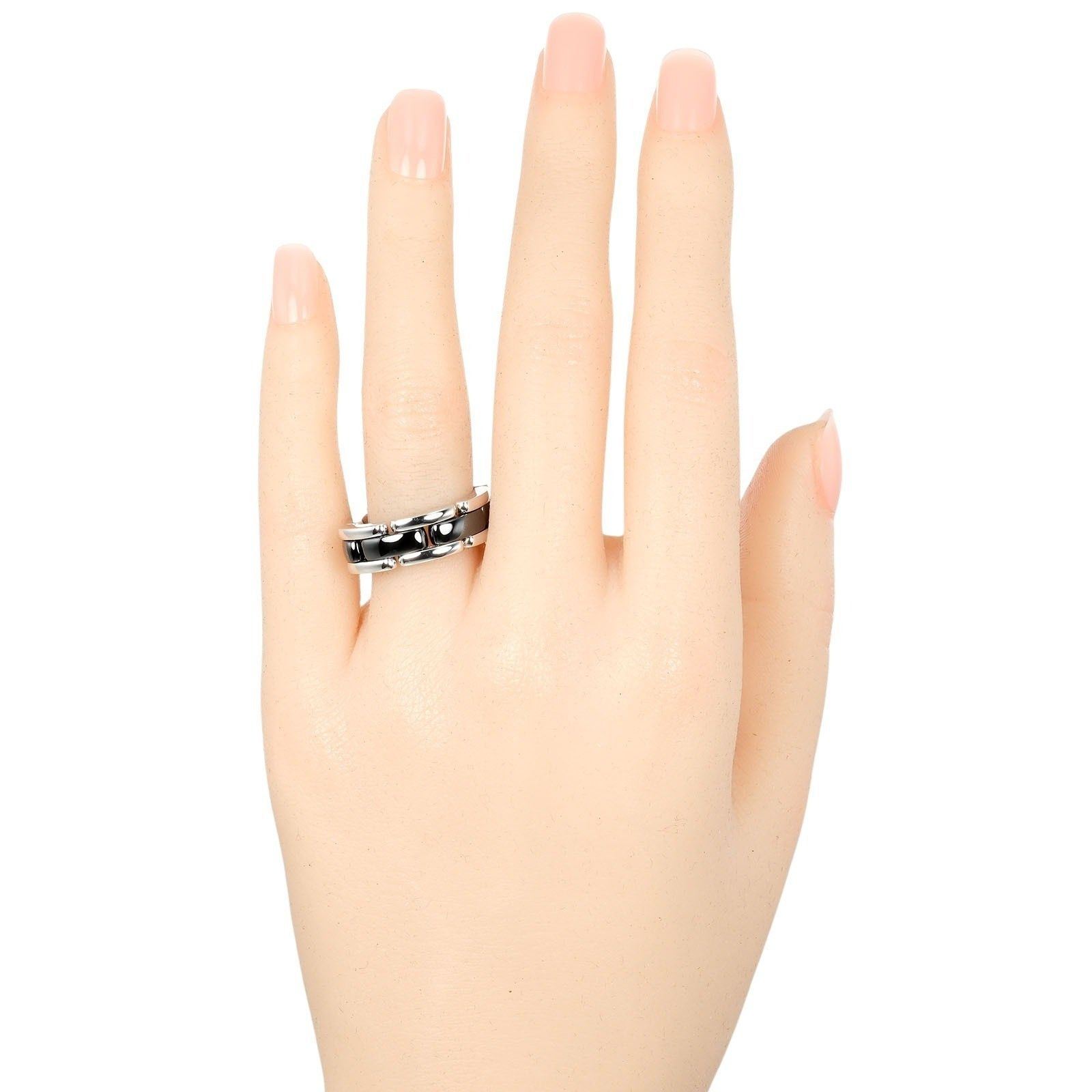 Chanel Chanel Ultra Ring 18K White Gold and Ceramic with Diamond Size ONE SIZE - 10 Thumbnail