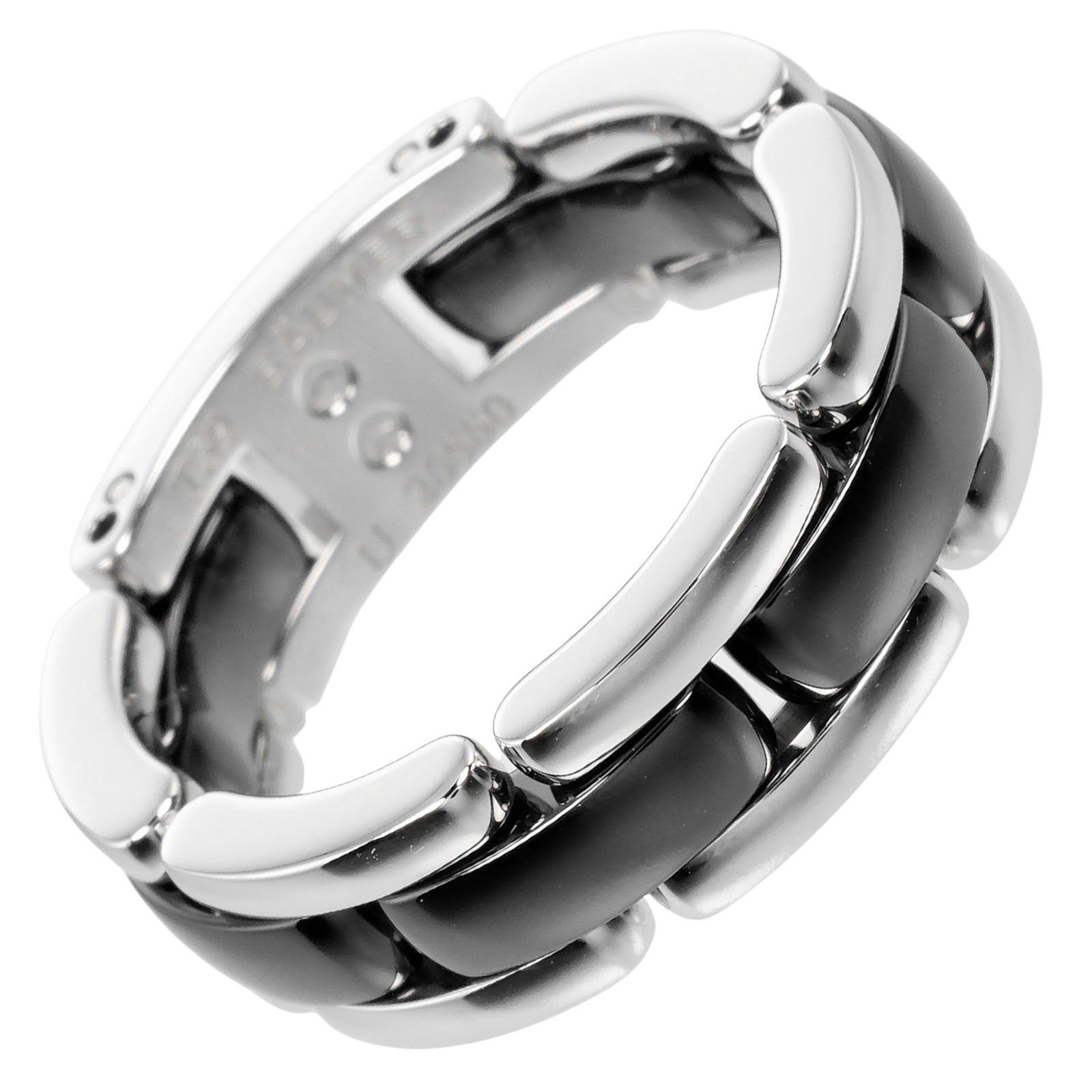 Chanel Chanel Ultra Ring 18K White Gold and Ceramic with Diamond Size ONE SIZE - 3 Thumbnail