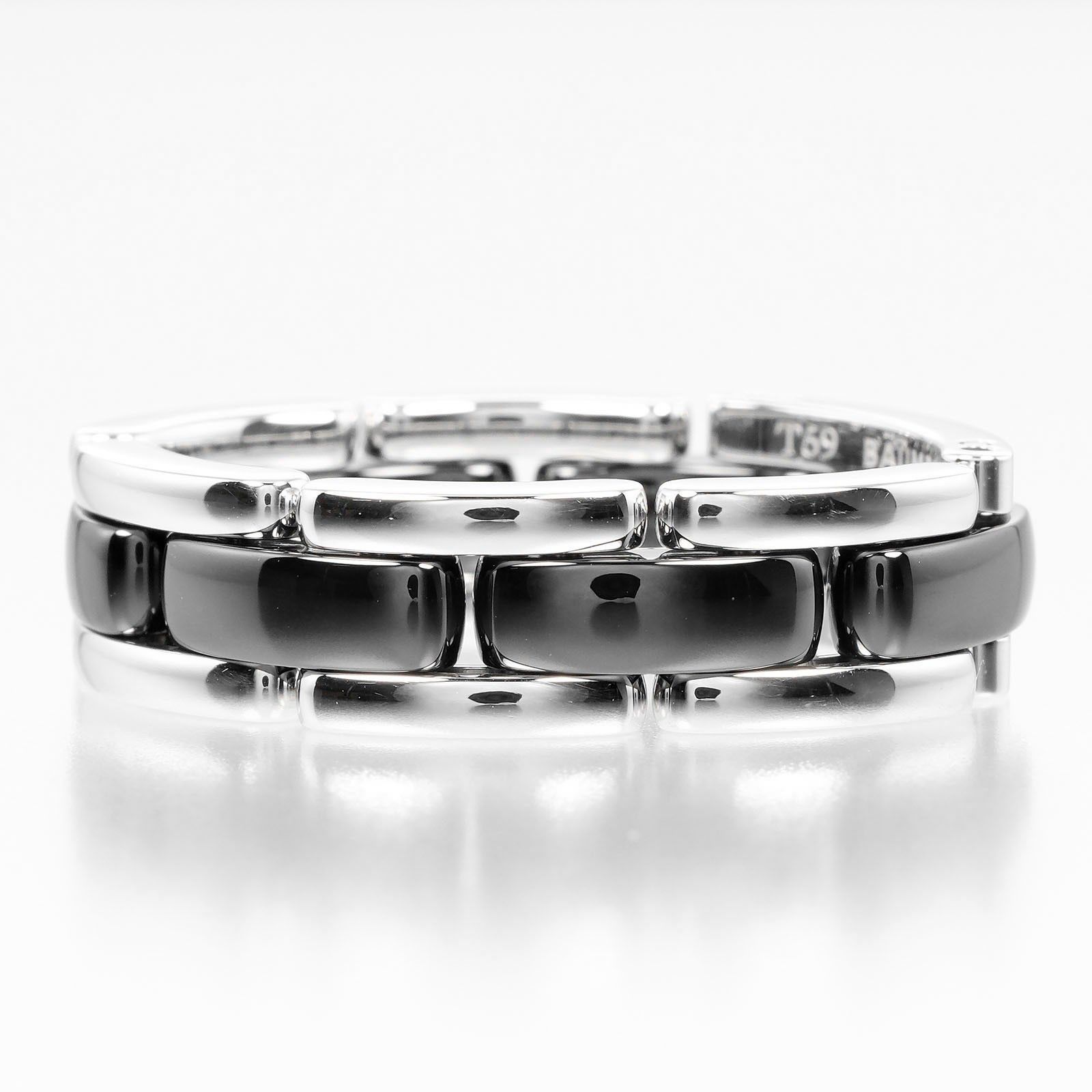 Chanel Chanel Ultra Ring 18K White Gold and Ceramic with Diamond Size ONE SIZE - 2 Thumbnail