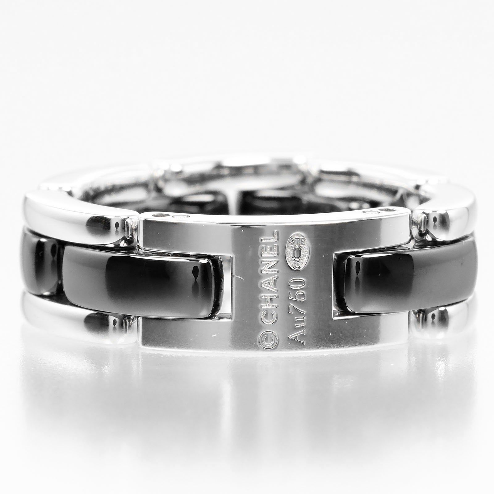 Chanel Chanel Ultra Ring 18K White Gold and Ceramic with Diamond Size ONE SIZE - 7 Thumbnail