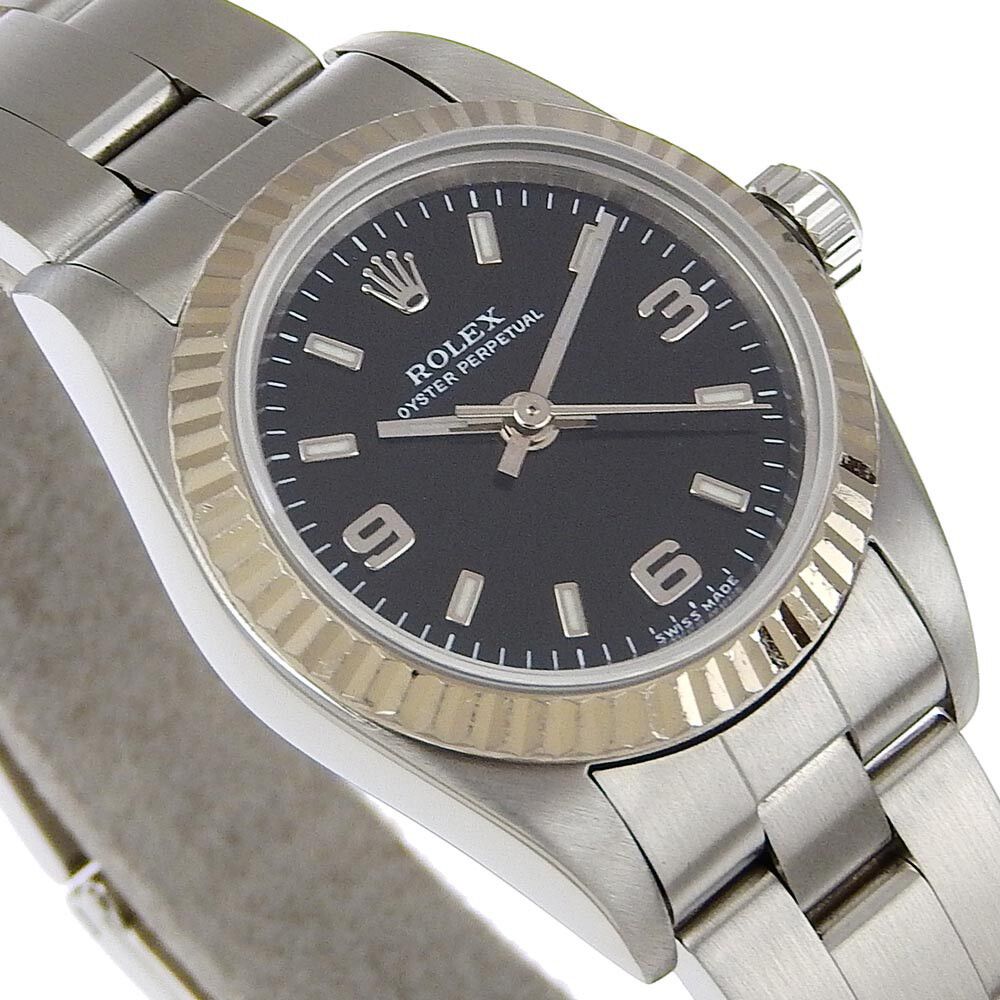 Rolex Rolex Oyster Perpetual Automatic Watch Stainless Steel and White Gold Size ONE SIZE - 10 Thumbnail