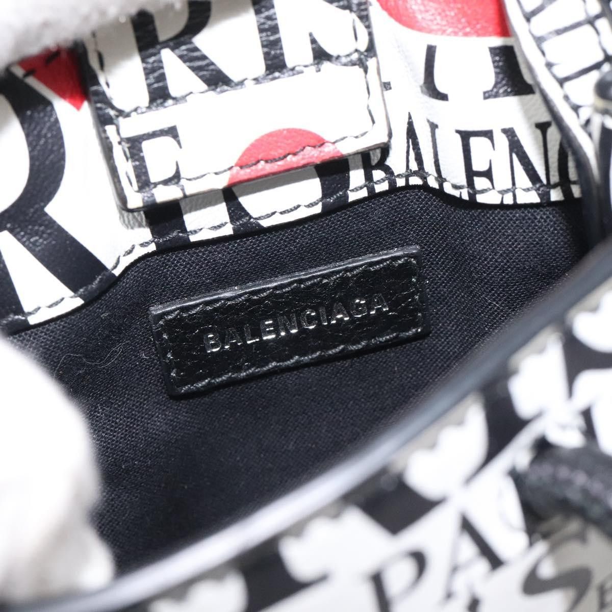 Balenciaga Balenciaga Shopping Phone Holder Printed Leather Size ONE SIZE - 6 Thumbnail