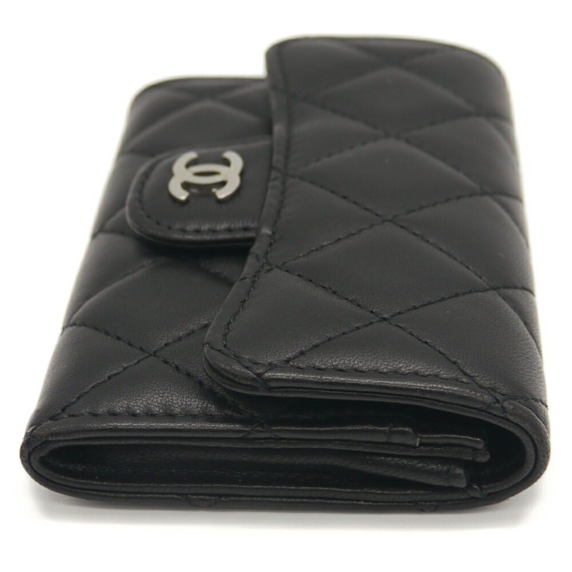 Chanel CHANEL Matelasse Lambskin Card Holder Business Case Black A80799 Size ONE SIZE - 4 Thumbnail